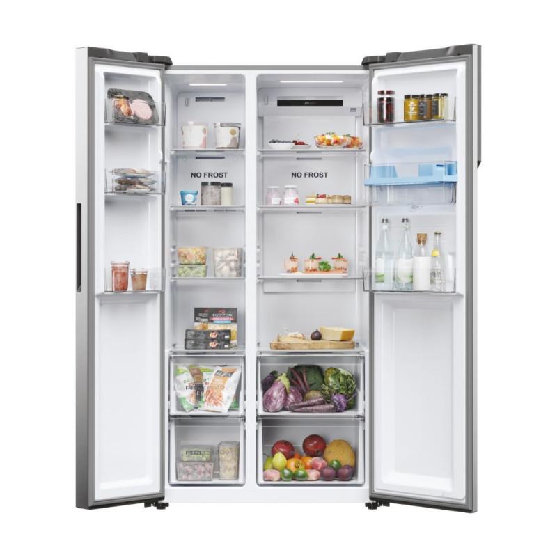 Haier SBS 90 Serie 5 HSR5918DWMP frigorifero side-by-side Libera installazione 521 L D Platino Acciaio inox Soddisfazione Garantita
