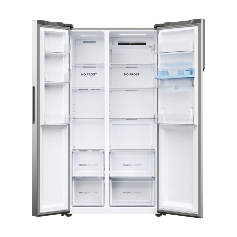Haier SBS 90 Serie 5 HSR5918DWMP frigorifero side-by-side Libera installazione 521 L D Platino Acciaio inox Soddisfazione Garantita