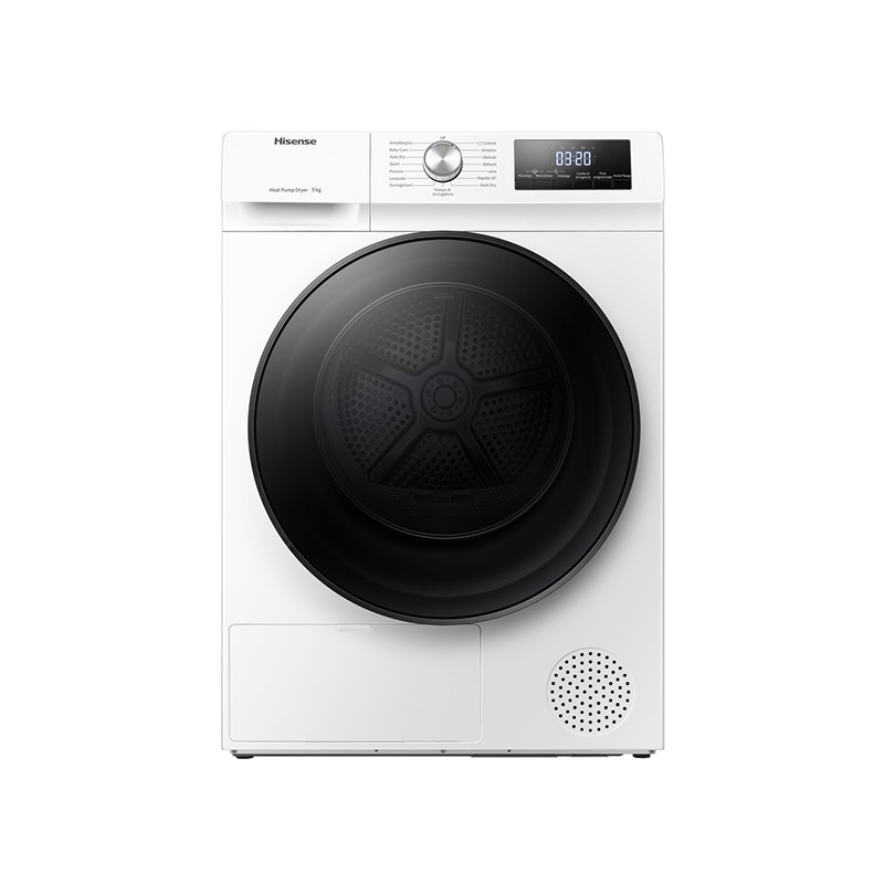Hisense DHQA902U asciugatrice Libera installazione Caricamento frontale 9 kg A++ Bianco Acquista Ora