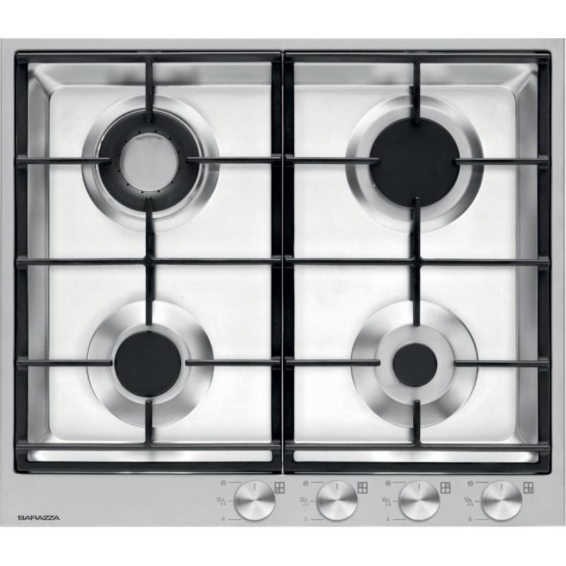 Barazza 1PBF64 piano cottura Nero Acciaio inox Da incasso Gas 4 Fornello(i) Sconti VIP