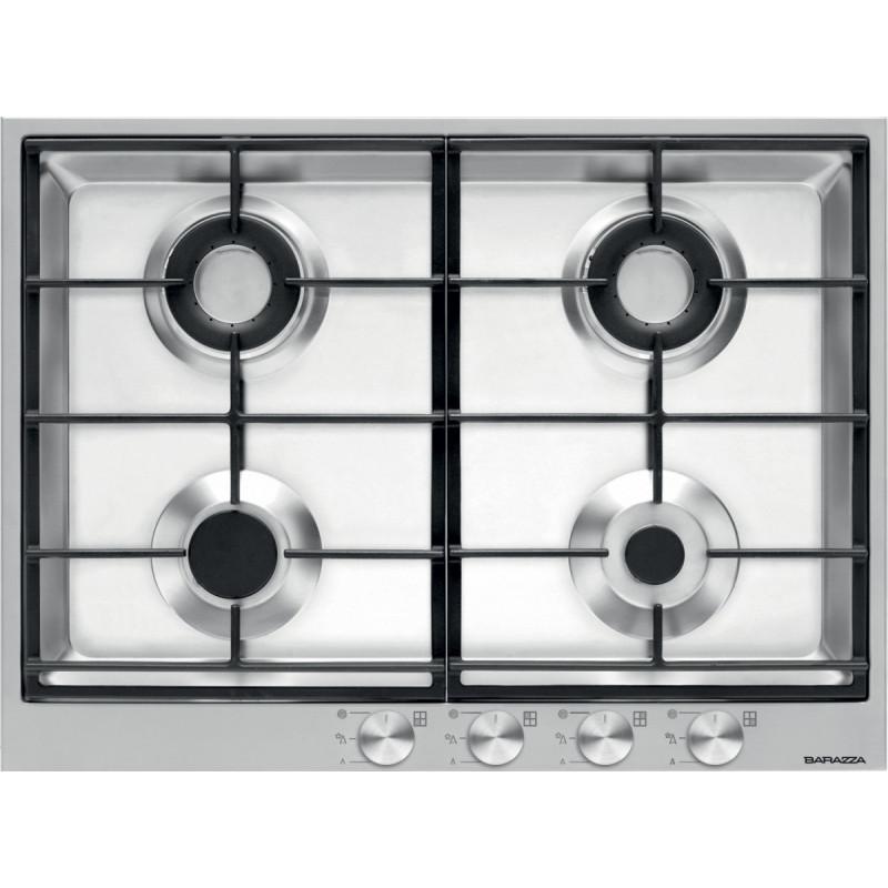 Barazza 1PBF74 piano cottura Nero Acciaio inox Da incasso Gas 4 Fornello(i) Prezzo basso