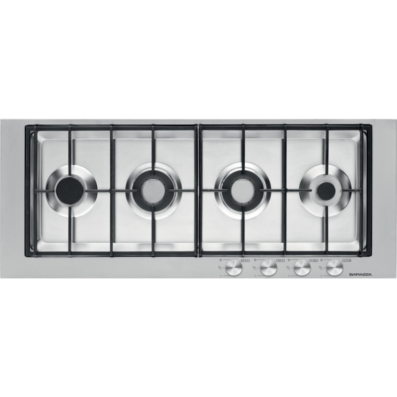 Barazza 1PBF104 piano cottura Nero Acciaio inox Da incasso Gas 4 Fornello(i) Offerta settimanale