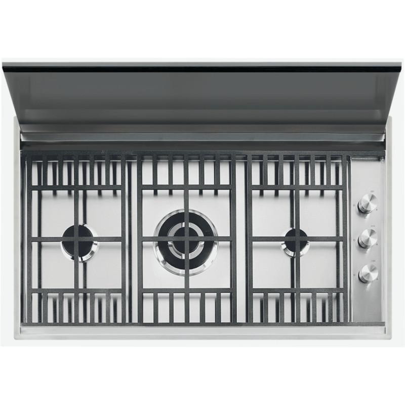 Barazza 1PLBC2T piano cottura Nero Acciaio inox Da incasso Gas 3 Fornello(i) Ritorno libero