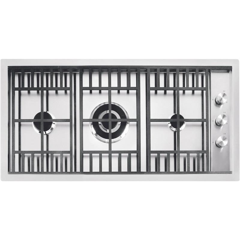 Barazza 1PLB2T piano cottura Nero Acciaio inox Da incasso Gas 3 Fornello(i) Latest stili