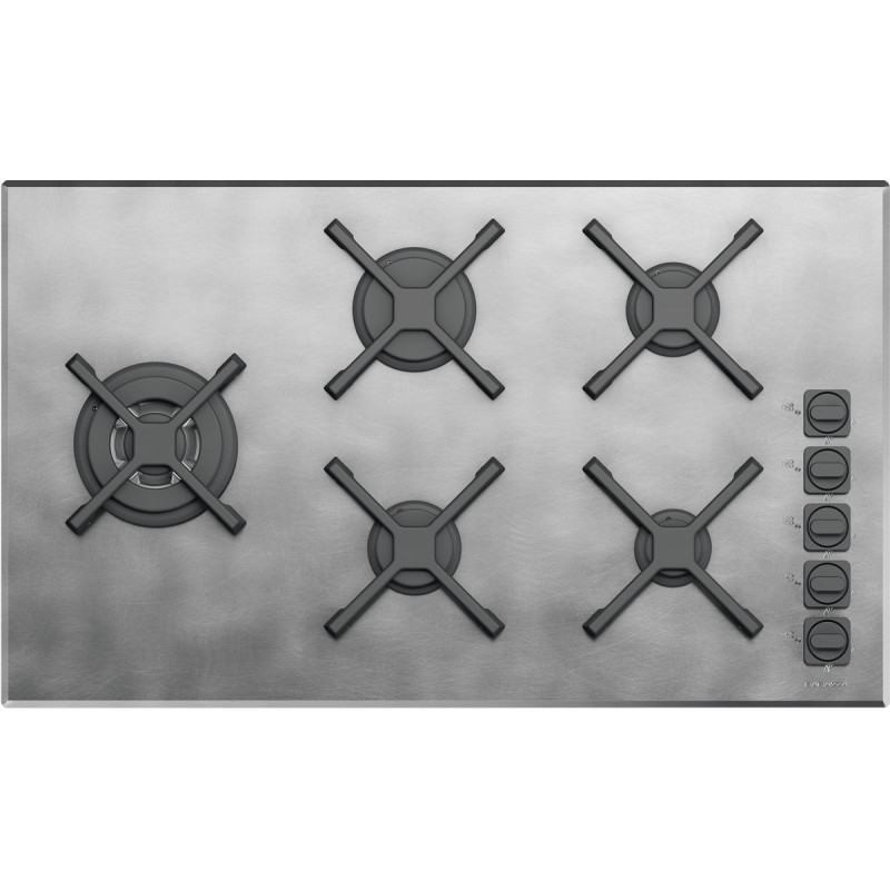 Barazza 1PUN95 piano cottura Nero Acciaio inox Da incasso Gas 5 Fornello(i) Fino al 50% di sconto