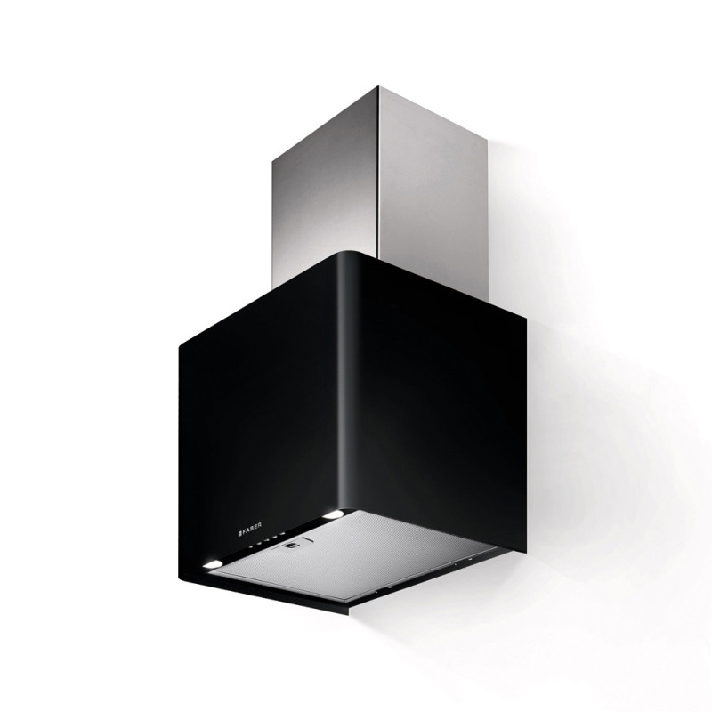 FABER S.p.A. Lithos EG6 BK LED A45 Cappa aspirante a parete Nero 580 m³/h C Sconti questo mese