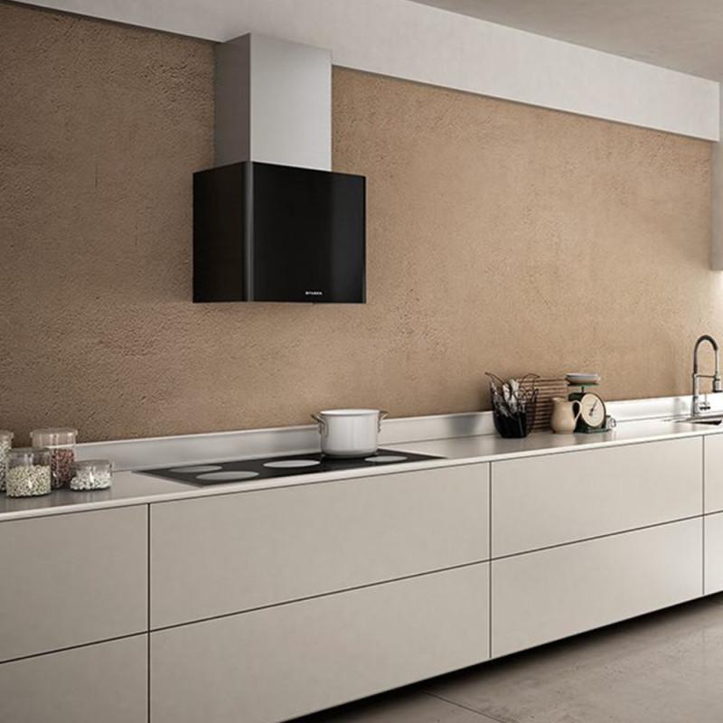 FABER S.p.A. Lithos EG6 BK LED A45 Cappa aspirante a parete Nero 580 m³/h C Sconti questo mese