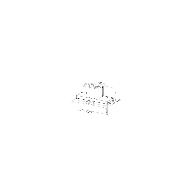 FABER 110.0439.937 cappa aspirante ad incasso in-nova comfort eg6 x a60 570 m³/h classe c acciaio inox Vendita
