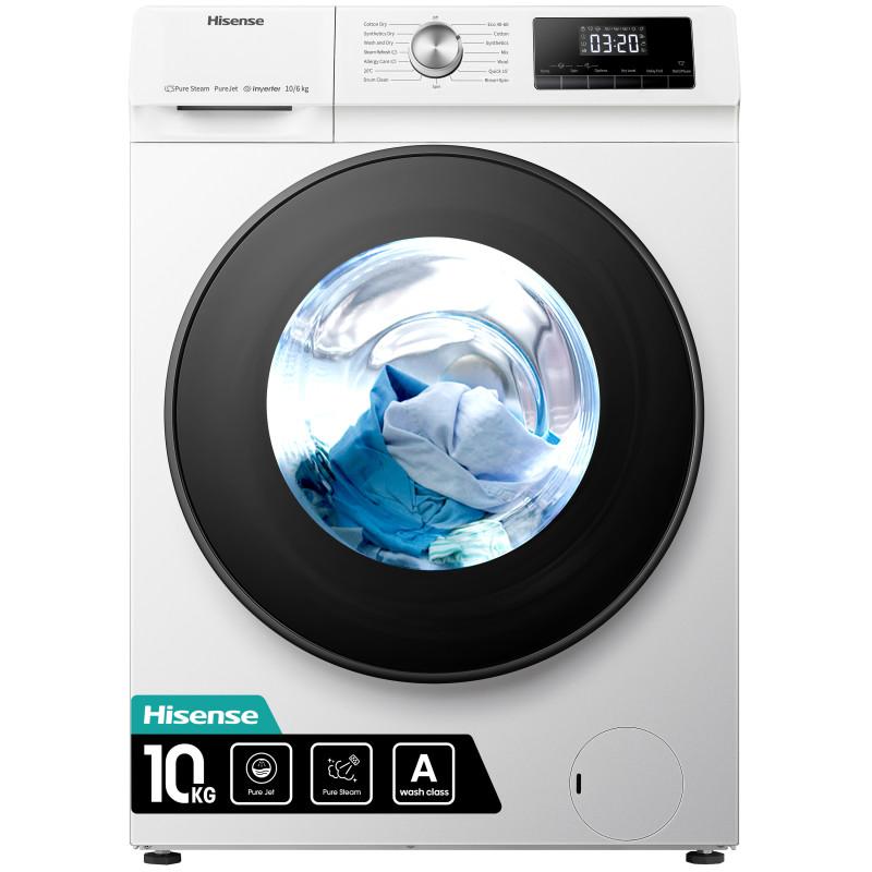 Hisense WDQA1014EVJM lavasciuga Libera installazione Caricamento frontale Bianco D Moda