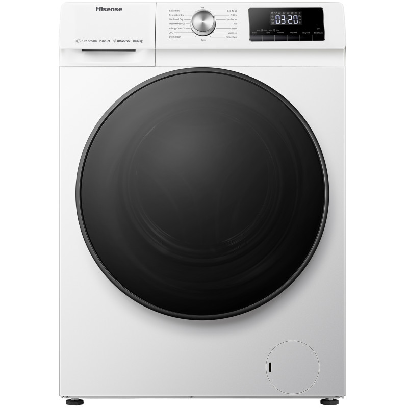 Hisense WDQA1014EVJM lavasciuga Libera installazione Caricamento frontale Bianco D Moda