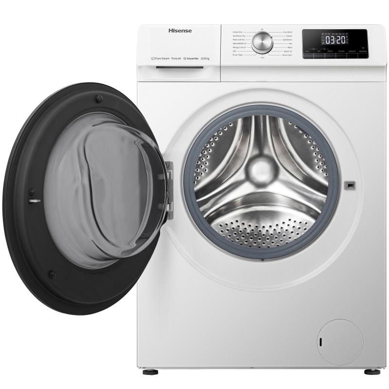 Hisense WDQA1014EVJM lavasciuga Libera installazione Caricamento frontale Bianco D Moda