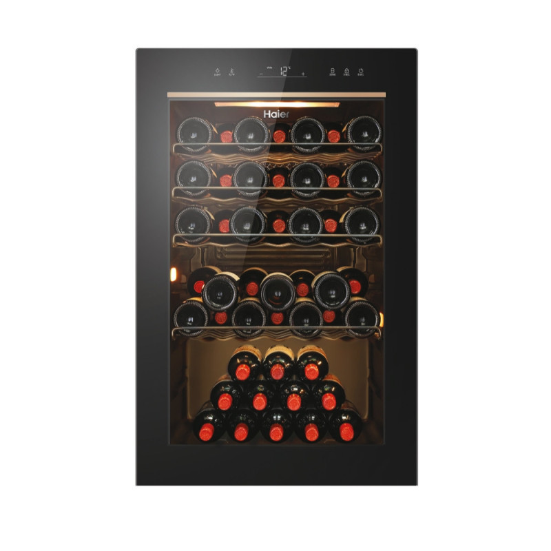 Haier Wine Bank 50 Serie 3 HWS49GAE Cantinetta vino con compressore Libera installazione Nero 49 bottiglia/bottiglie Negozio online di fabbrica