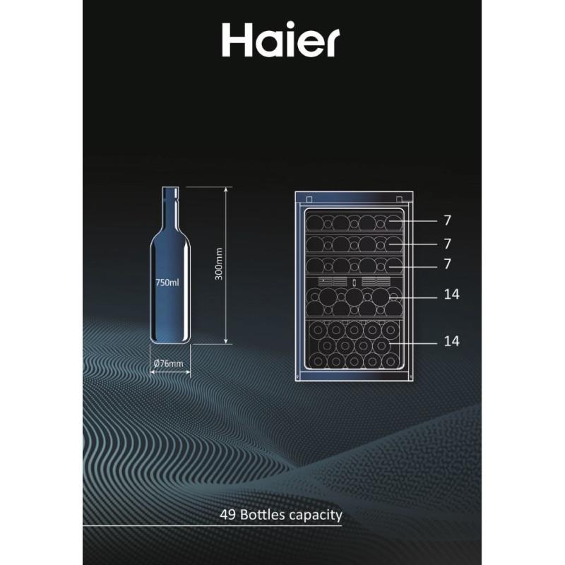 Haier Wine Bank 50 Serie 3 HWS49GAE Cantinetta vino con compressore Libera installazione Nero 49 bottiglia/bottiglie Negozio online di fabbrica