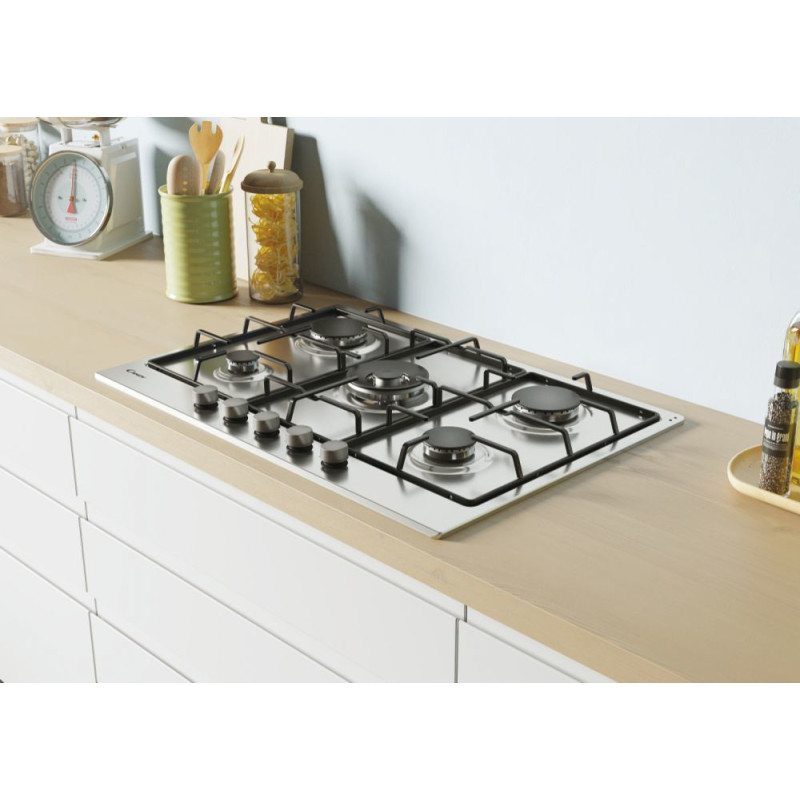 Candy Timeless CDOY7W4X Acciaio inox Da incasso 74 cm Gas 5 Fornello(i) Liquidazione