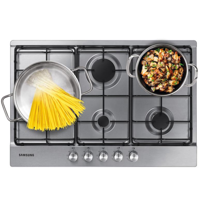 Samsung NA75M3130AS Piano cottura a gas 75cm 5 bruciatori Inox Offerte giornaliere