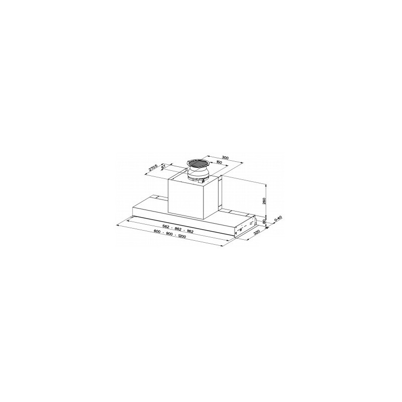 FABER S.p.A. IN-NOVA SMART X A120 Integrato Acciaio inox 360 m³/h D Italy
