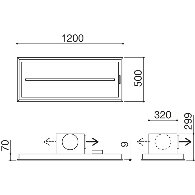 Barazza 1KBAS12 cappa aspirante Integrato a soffitto Acciaio inox 1000 m³/h Promozione