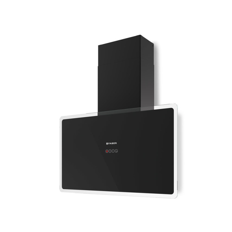 FABER S.p.A. Glam Fit 80 BK Cappa aspirante a parete Nero 570 m³/h Presa