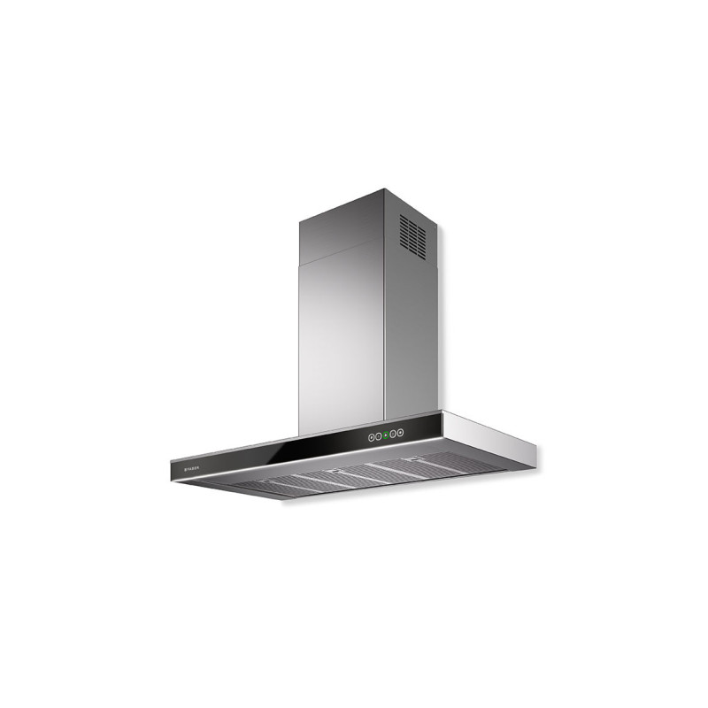 FABER S.p.A. ONYX-T BK GLASS/X A90 Cappa aspirante a parete Acciaio inox 380 m³/h A++ Sconto