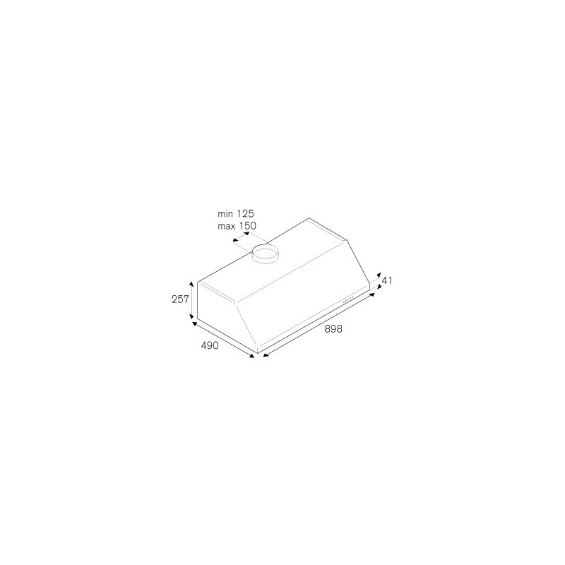 Bertazzoni La Germania KU90PRO1XA cappa aspirante Integrato a soffitto Acciaio inox 800 m³/h A Offerte speciali