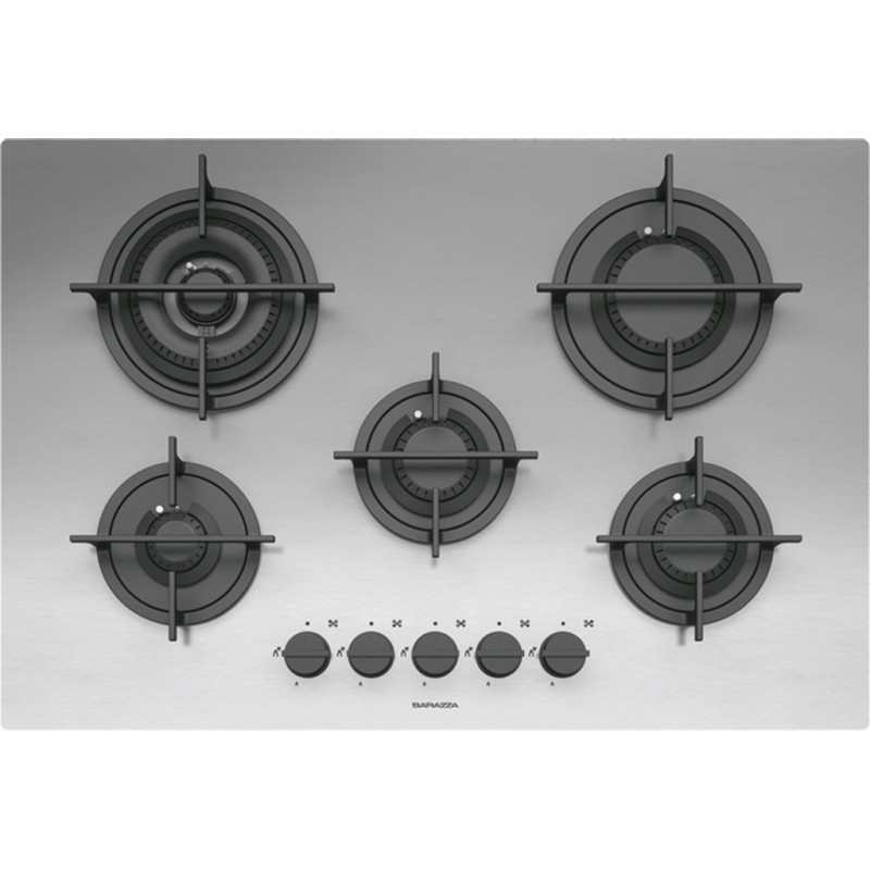 Barazza 1PMD70 piano cottura Acciaio inox Da incasso 75 cm Gas 5 Fornello(i) Rilascio limitato