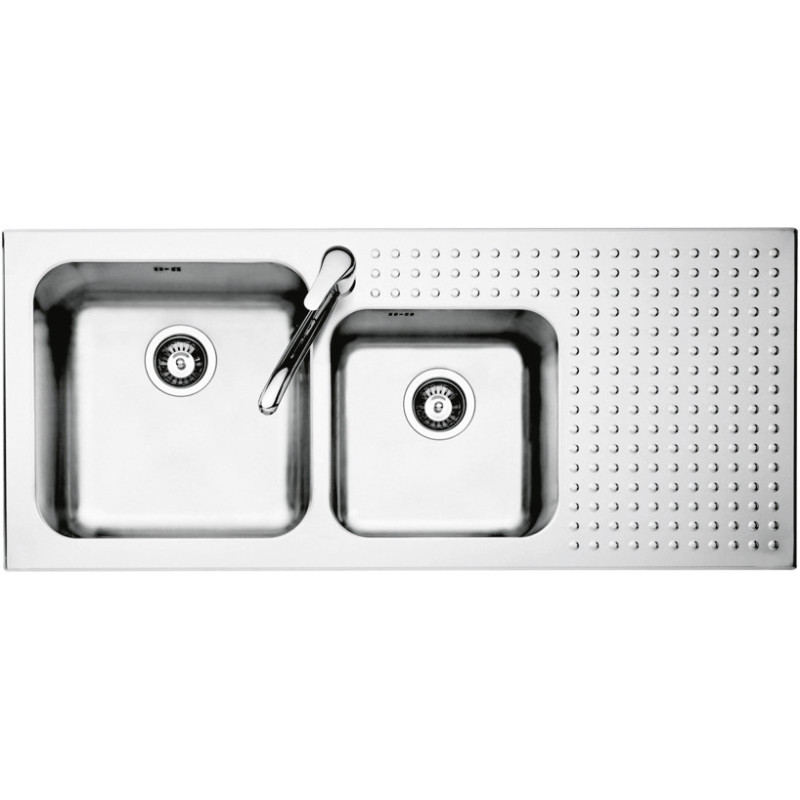 Barazza 1IS12060/2S lavello Lavello montato su piano Rettangolare Acciaio inox 50% di sconto con spedizione gratuita