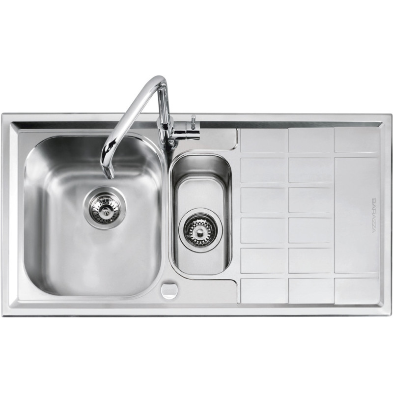 Barazza 1LLV100/D lavello Lavello ad incasso Rettangolare Acciaio inox Esporta salva