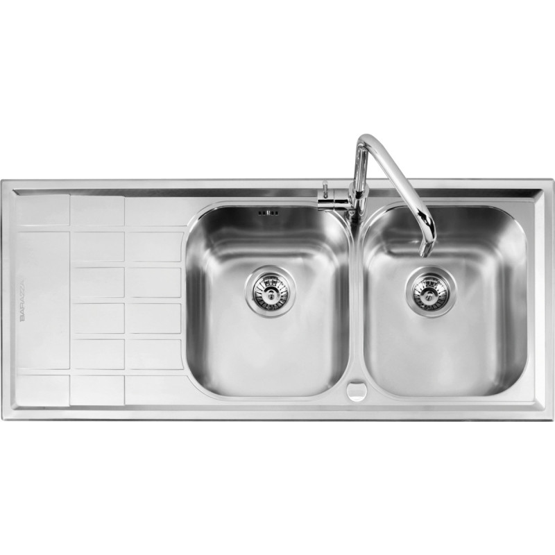Barazza 1LLV120/2S lavello Lavello ad incasso Rettangolare Acciaio inox Black Friday Prezzi