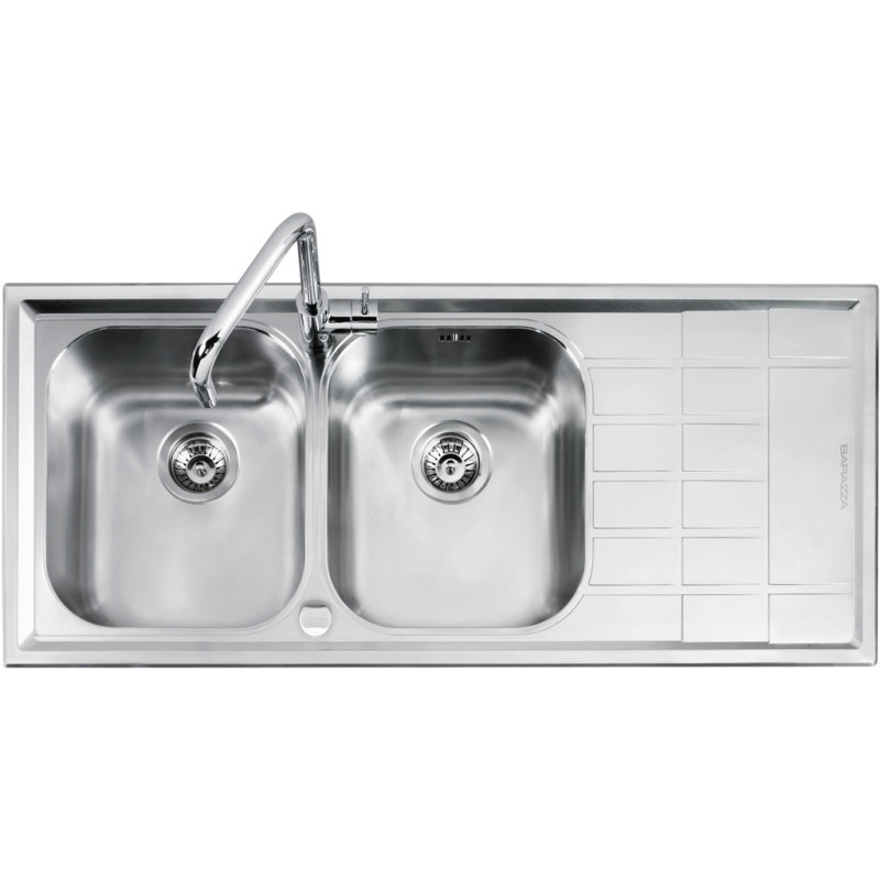 Barazza 1LLV120/2D lavello Lavello ad incasso Rettangolare Acciaio inox 50% di sconto per tempo limitato