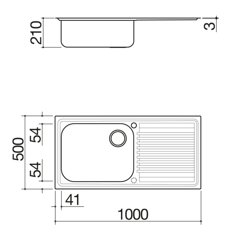 Barazza 1LFS10D lavello Lavello ad incasso Rettangolare Acciaio inox Qualità