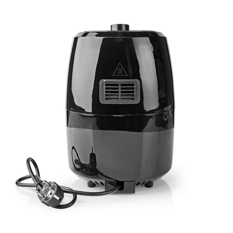 Nedis KAAF120FBK friggitrice Singolo 2 4 L Indipendente 1000 W Friggitrice ad aria calda Alluminio Nero Fornitura limitata