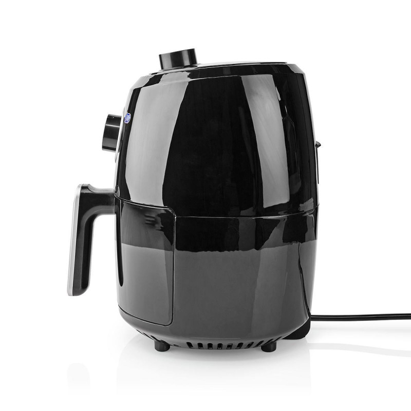 Nedis KAAF120FBK friggitrice Singolo 2 4 L Indipendente 1000 W Friggitrice ad aria calda Alluminio Nero Fornitura limitata