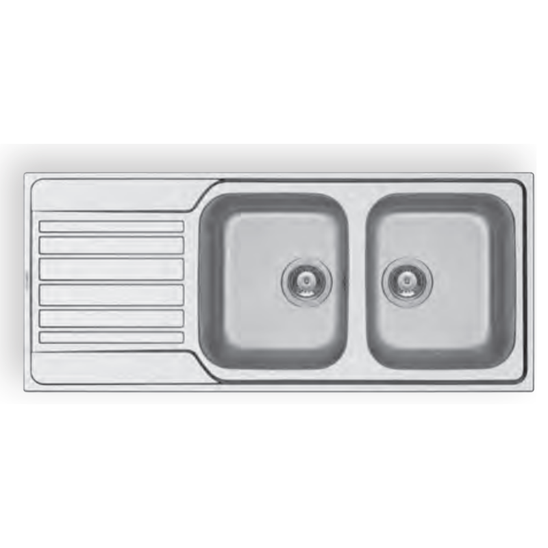 PYRAMIS 107174030 Lavello Fedra Extra Vasca DX 1160x500 mm Acciaio inox Spazzolato Nuovi prodotti