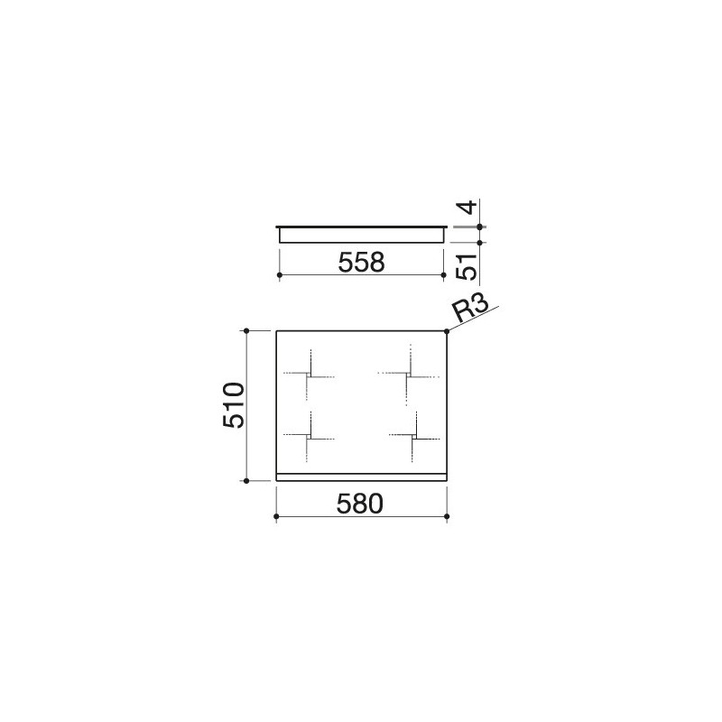 Barazza 1PIDG64B Piano cottura Induzione Green Incasso da 60 - 4 zone a induzione Touch Control con limitatore di potenza Bianco 2025