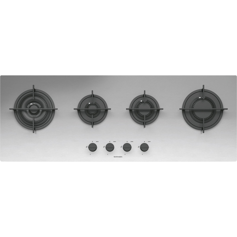 Barazza 1PMD104 piano cottura Acciaio inox Da incasso Gas 4 Fornello(i) Negozi Online