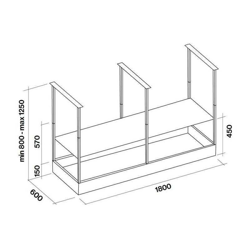 Falmec Spazio Cappa aspirante a isola Acciaio inox 600 m³/h Offerte esclusive