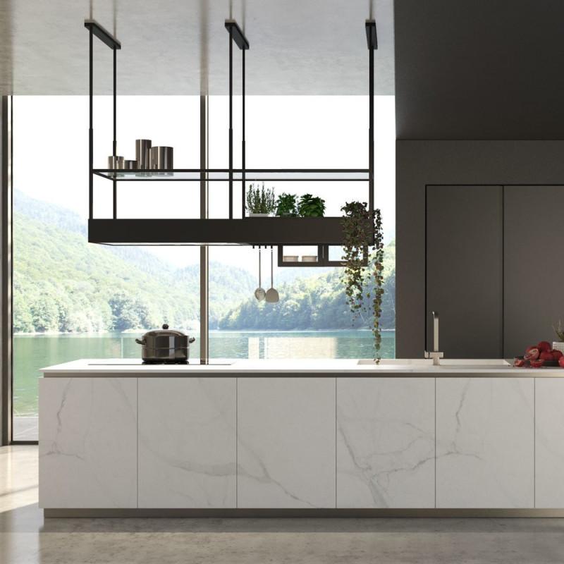 Falmec Spazio Cappa aspirante a isola Nero 600 m³/h Lightning offer