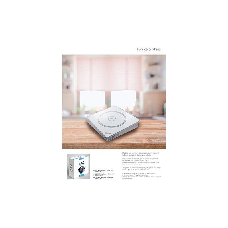 Baraldi purificatore AirO' Desk 15 m3/h 240V 50/60Hz 8W - Bianco Acquista Ora
