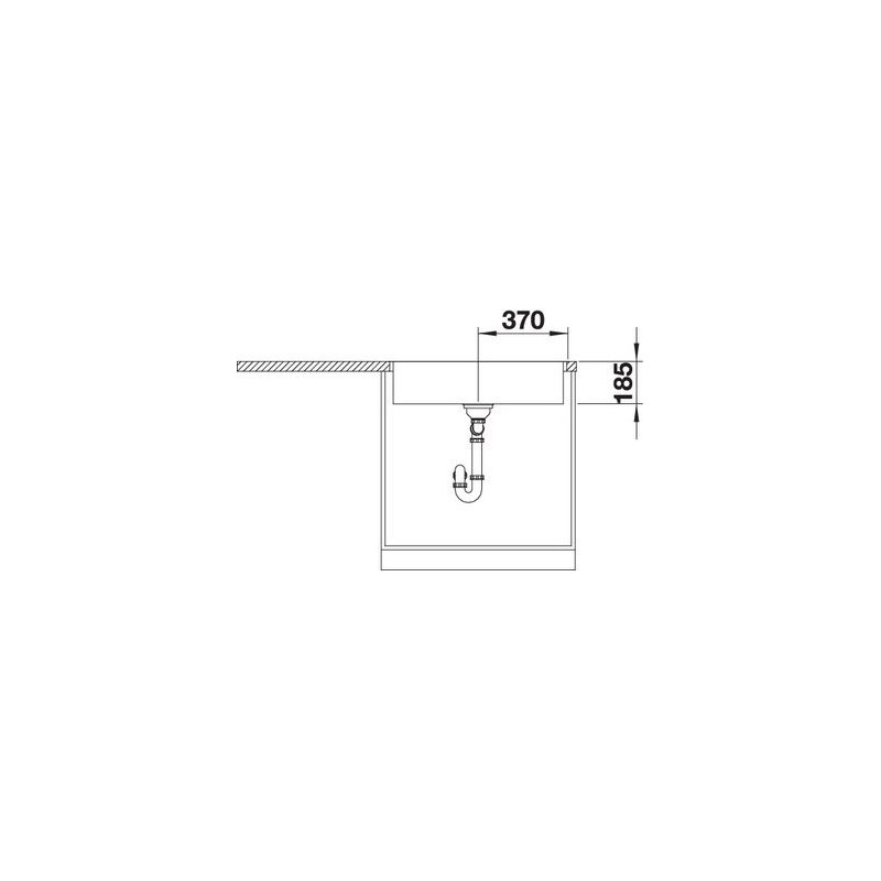 BLANCO 1523099 Lavello Zerox Durinox 700-IF 74x44cm Inox Sottocosto