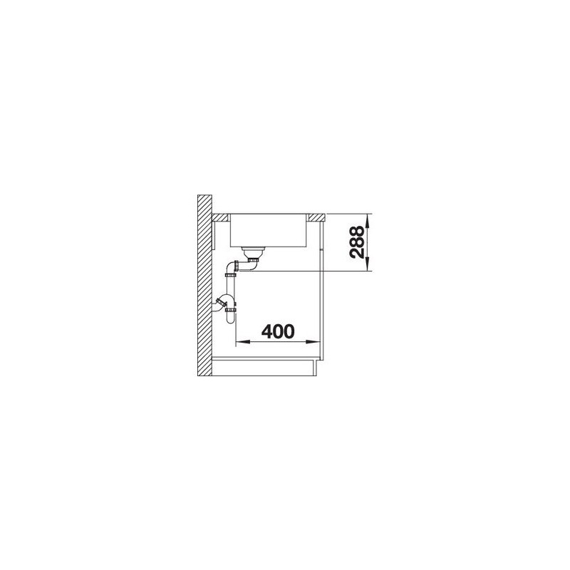 BLANCO 1523099 Lavello Zerox Durinox 700-IF 74x44cm Inox Sottocosto