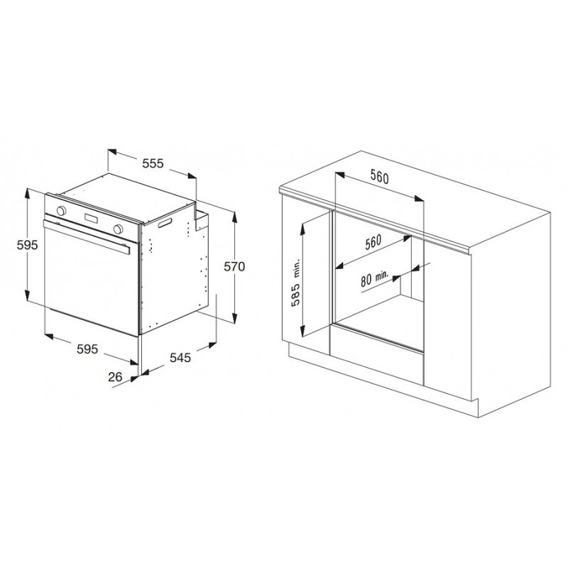 BLANCO 1043200 Forno Elettrico Chef Plus 9 funzioni 64 litri Inox A+ Offerta