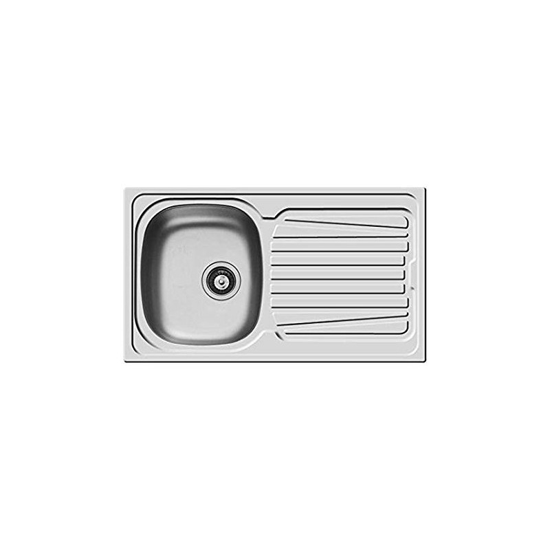PYRAMIS 100152430 Lavello Sparta 1 vasca sx+gocciolatoio 86x50cm Acciaio Inox Lightning offer