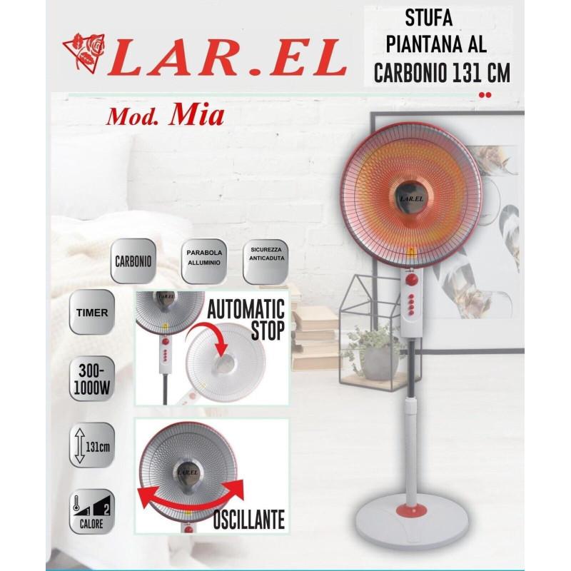 LAR.EL STU.LPIA13 STUFA PIANTANA AL CARBONIO LAREL 131CM OSCILLANTE Bestseller
