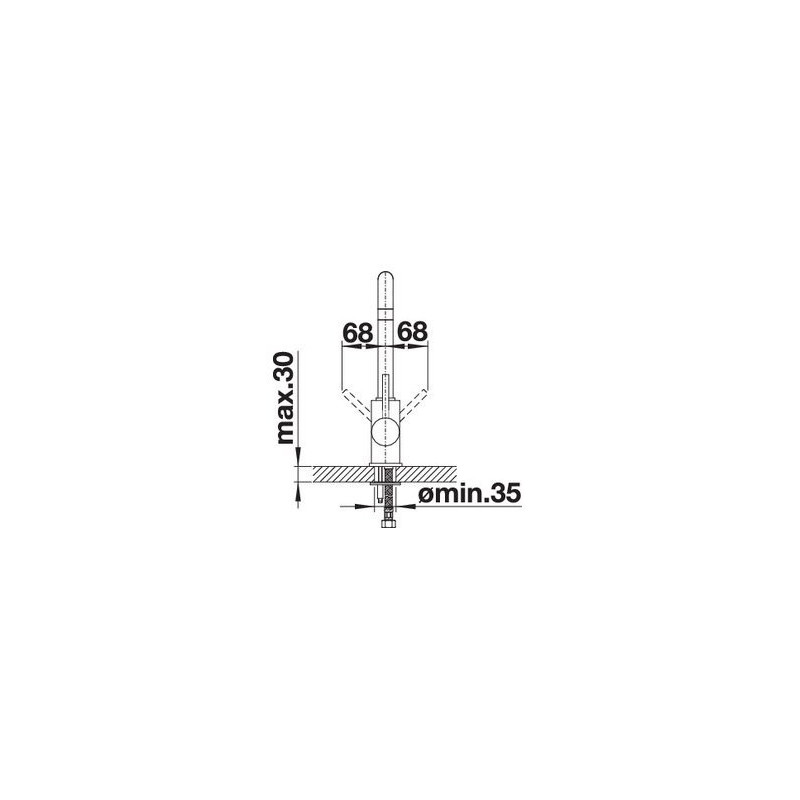 BLANCO 1523103 MISCELATORE MILI canna alta girevole fino a 360 flessibile 350 mm antracite Latest stili