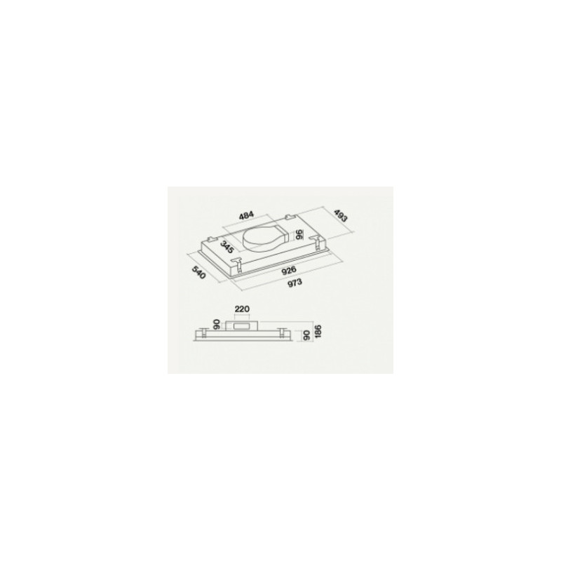 Falmec Stella Integrato a soffitto Acciaio inox B In vendita