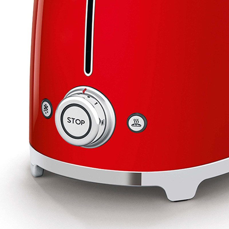 Smeg Tostapane 50's Style – Rosso LUCIDO 2x2 – TSF01RDEU Offerta speciale della fabbrica
