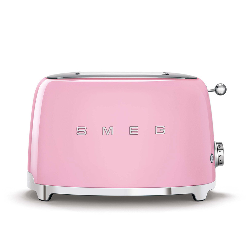 Smeg Tostapane 50's Style – Rosa LUCIDO 2x2 – TSF01PKEU Sostegno trimestrale