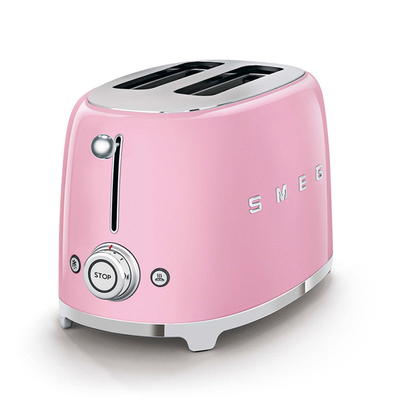 Smeg Tostapane 50's Style – Rosa LUCIDO 2x2 – TSF01PKEU Sostegno trimestrale