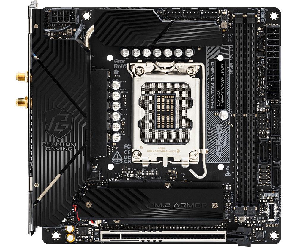 Asrock B760I Lightning WiFi Intel B760 LGA 1700 mini ITX Nuova