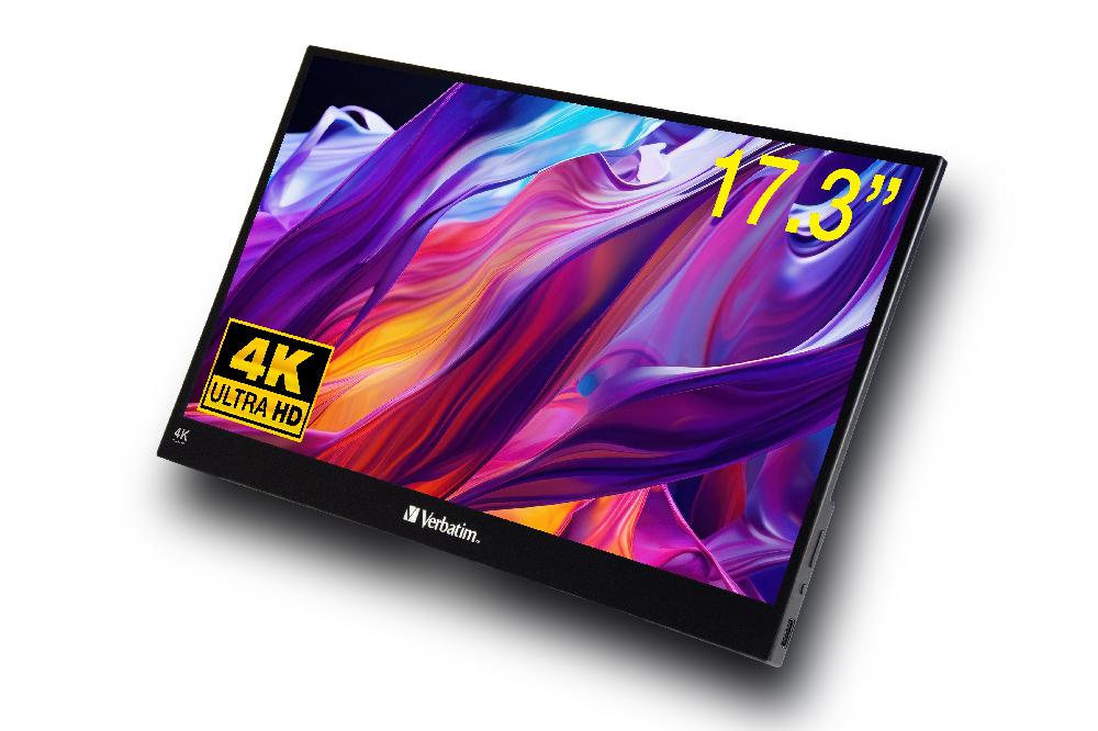 Verbatim 32239 Monitor PC 43 9 cm (17.3") 3840 x 2160 Pixel 4K Ultra HD LCD Touch screen Nero Offerta